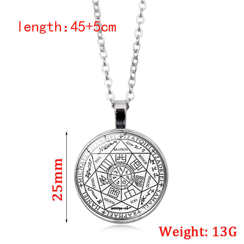 Women's Seven Angels Time Stone Vintage Sweater Necklaces