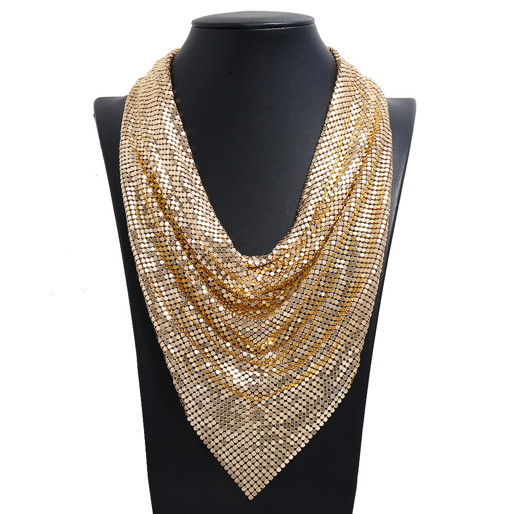 Collier foulard en soie pour femmes, colliers de clavicule
