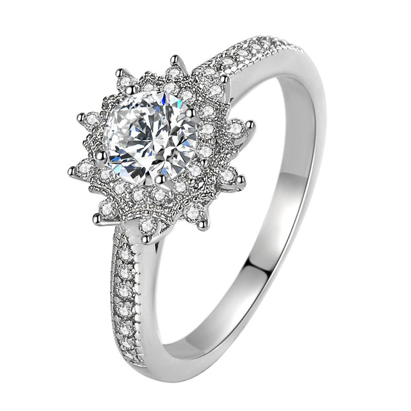 Damendiamant mit künstlichen Märchenringen