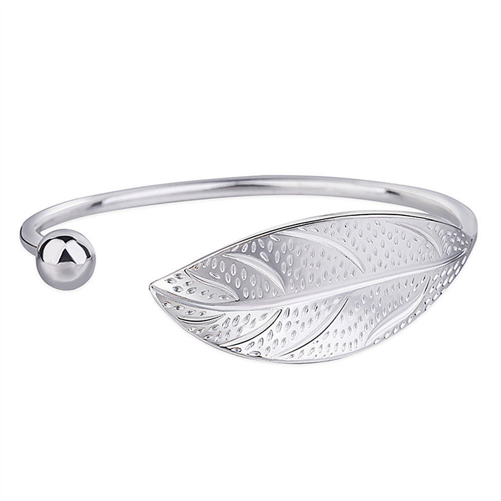Leaf Sweet Art Elegant Fresh Shaped Bracelet
