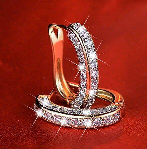 Women's Brocade Dense Inlaid Spot Drill Alloy Rings