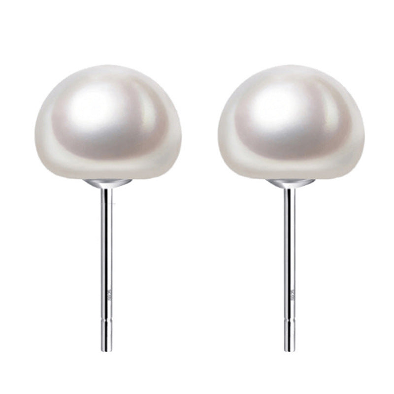 Women's Sterling Sier Jewelry Natural Freshwater Pearl Ear Earrings