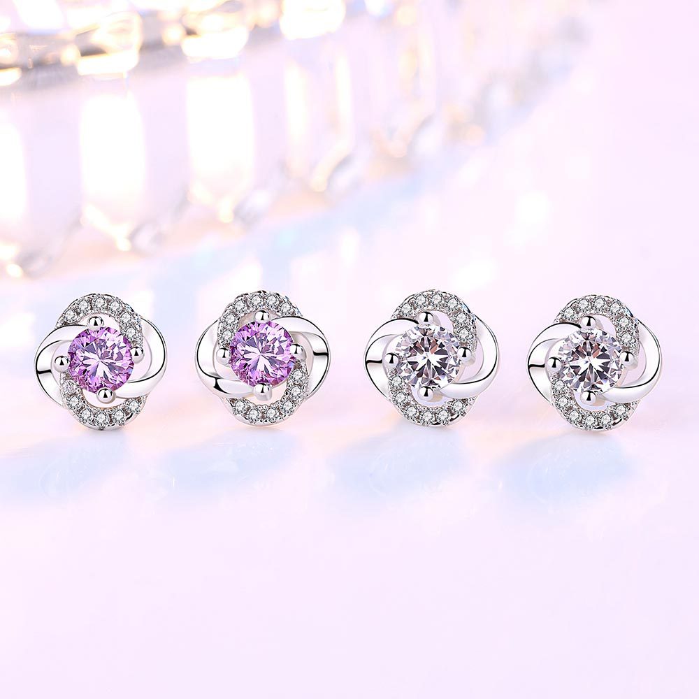 Women's Korean Style Small And Simple Elegant Sier Plated Auricular Earrings