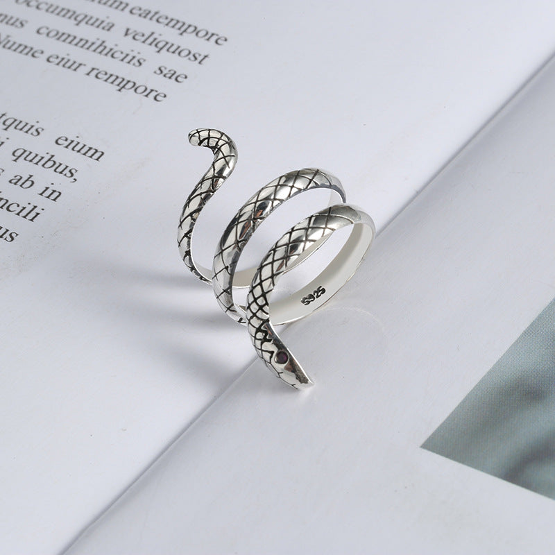 Women's & Men's Snake Simulated Snakes Winding Opening Adjustable Simple Personality Rings