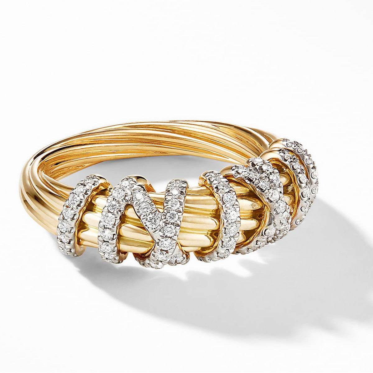 Women's Shi Geometric Line Fashion Simple Inlaid Rings