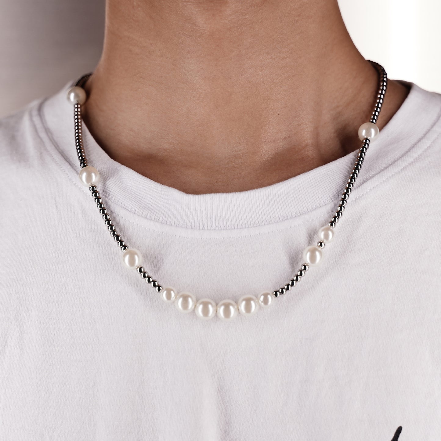 Women's & Men's & Accessories And Titanium Steel Round Beads Necklaces