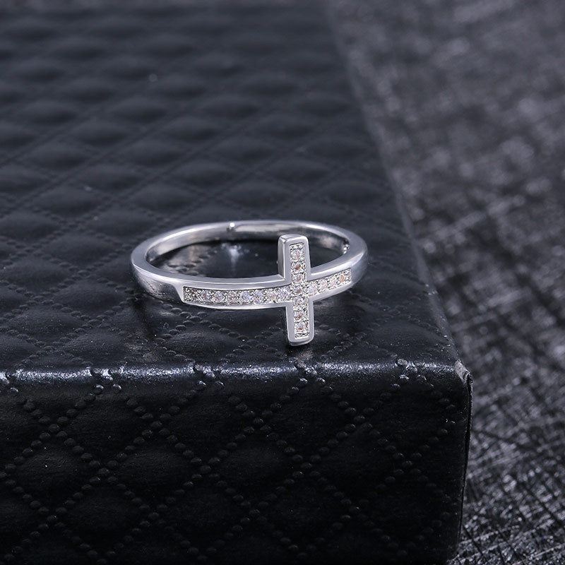 Women's Shi Fashion Personality Micro Inlaid Zircon Rings