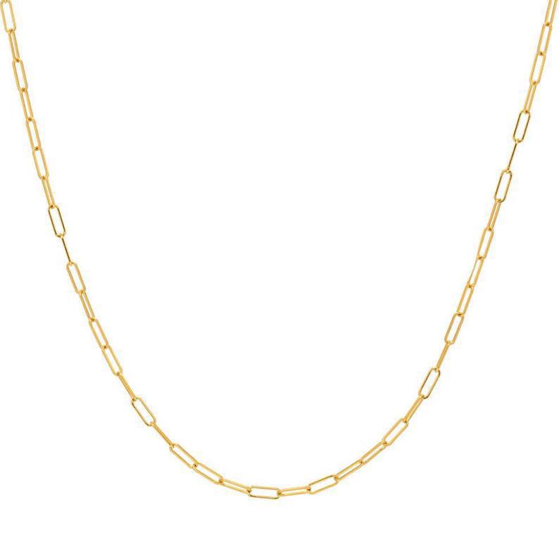 Cool Style Simple Golden Chain Fashionable Folding Belt Copper Necklaces