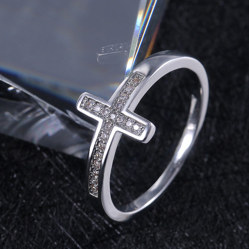 Women's Shi Fashion Personality Micro Inlaid Zircon Rings