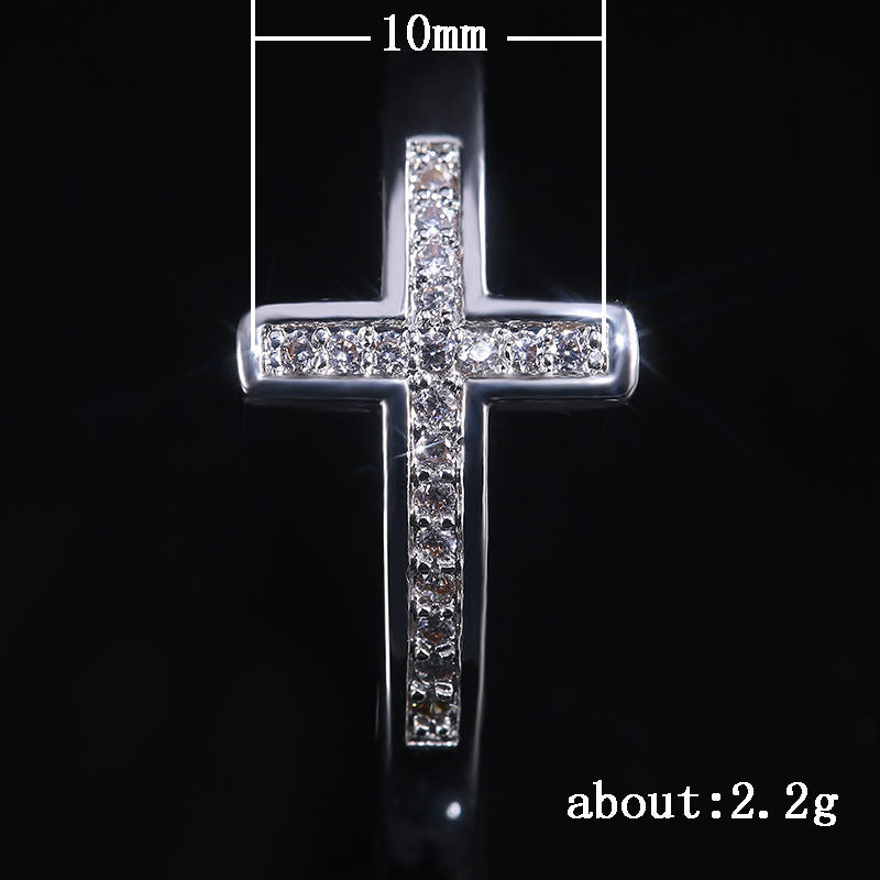Women's Shi Fashion Personality Micro Inlaid Zircon Rings