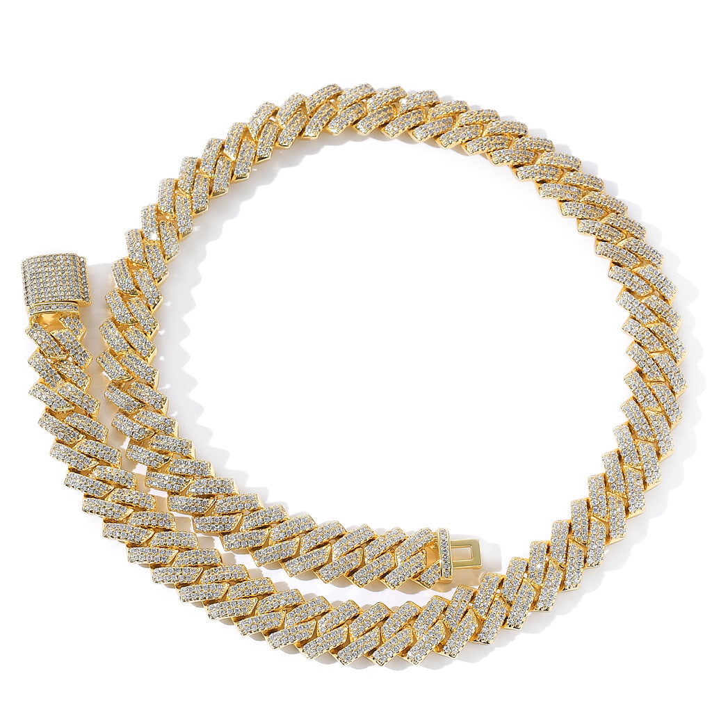 Colliers en Zircon incrustés de cuivre cubain Hop Bar pour hommes