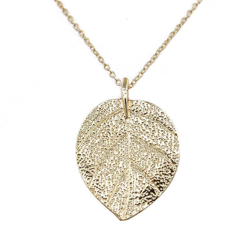 Women's Leaves Noble Vintage Sweater Chain Long Necklaces