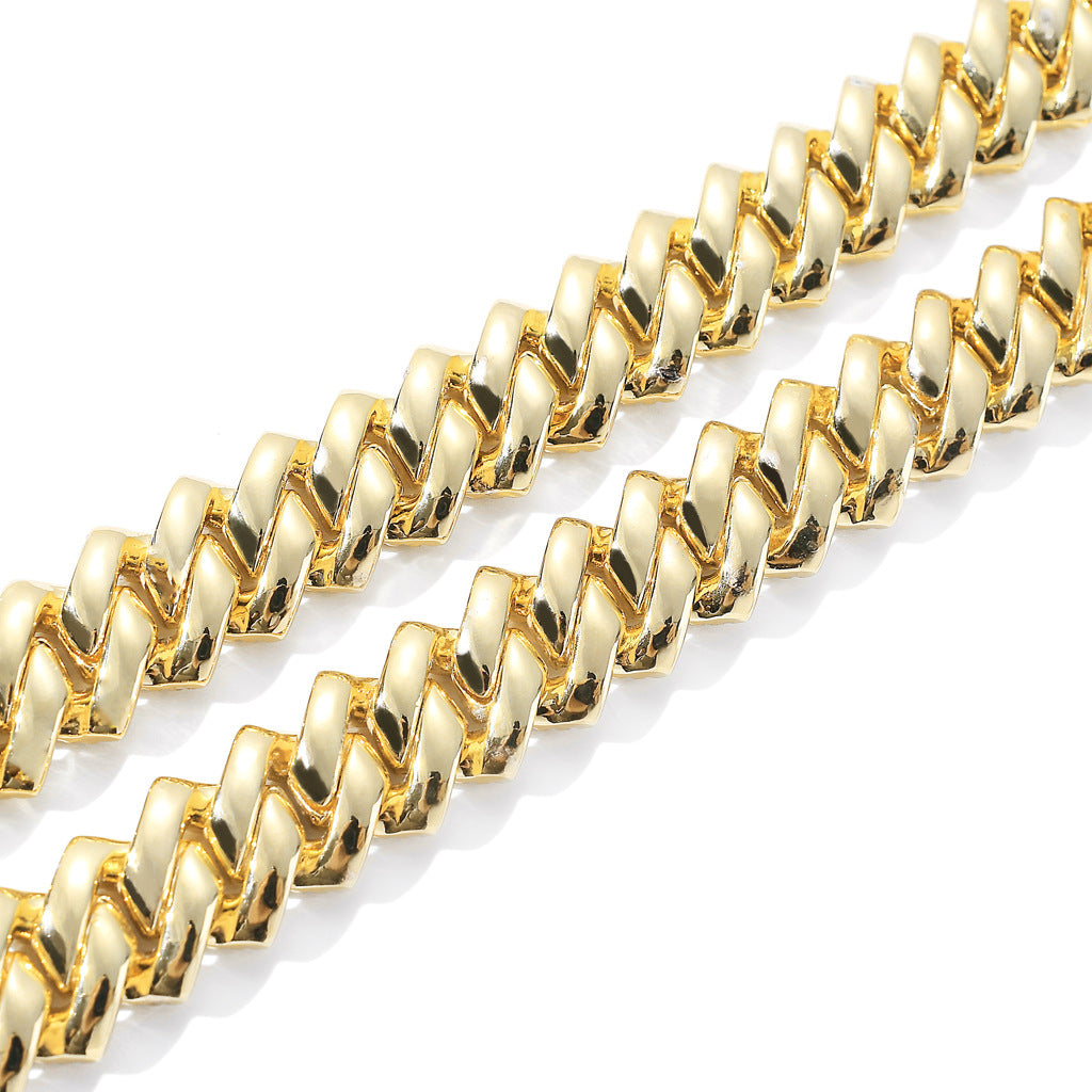 Colliers en Zircon incrustés de cuivre cubain Hop Bar pour hommes
