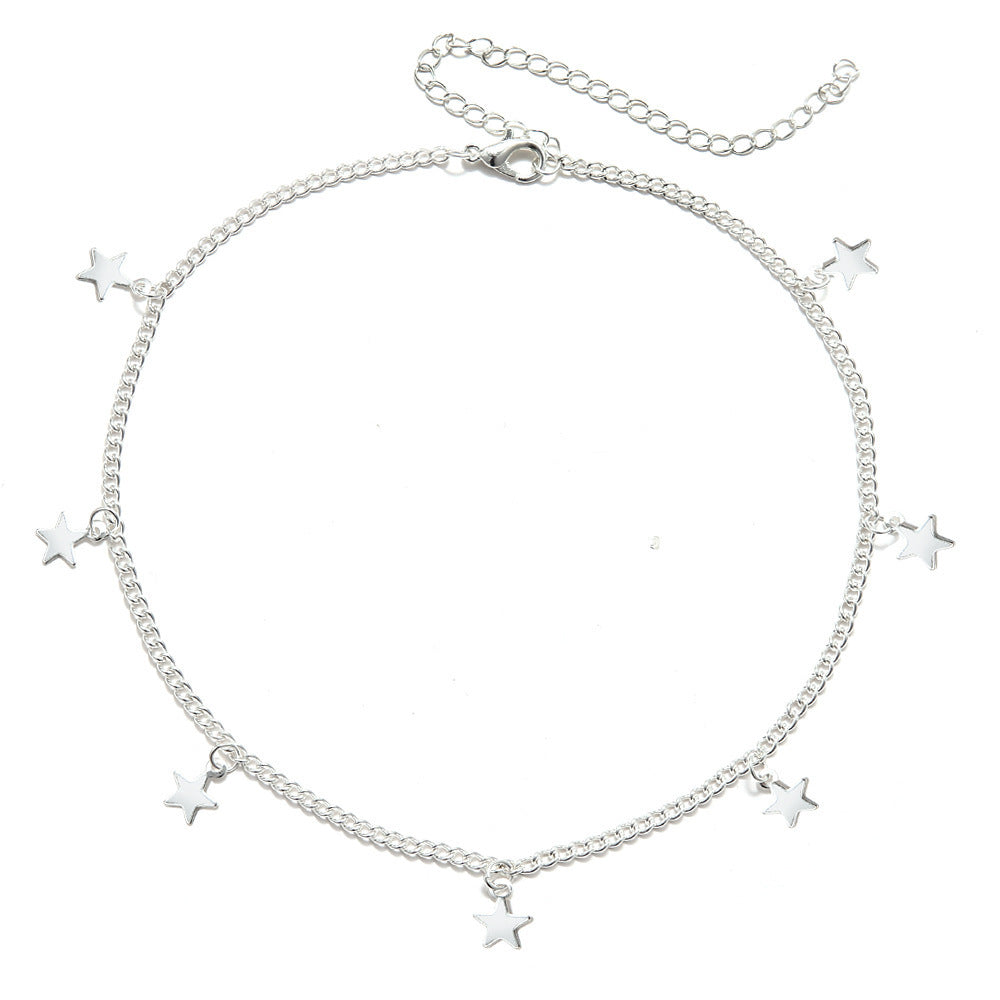 Colliers à pendentif étoile à cinq branches élégants, simples et polyvalents