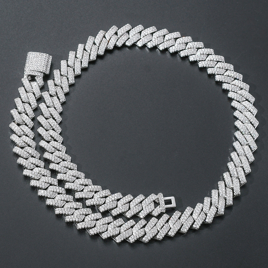 Colliers en Zircon incrustés de cuivre cubain Hop Bar pour hommes