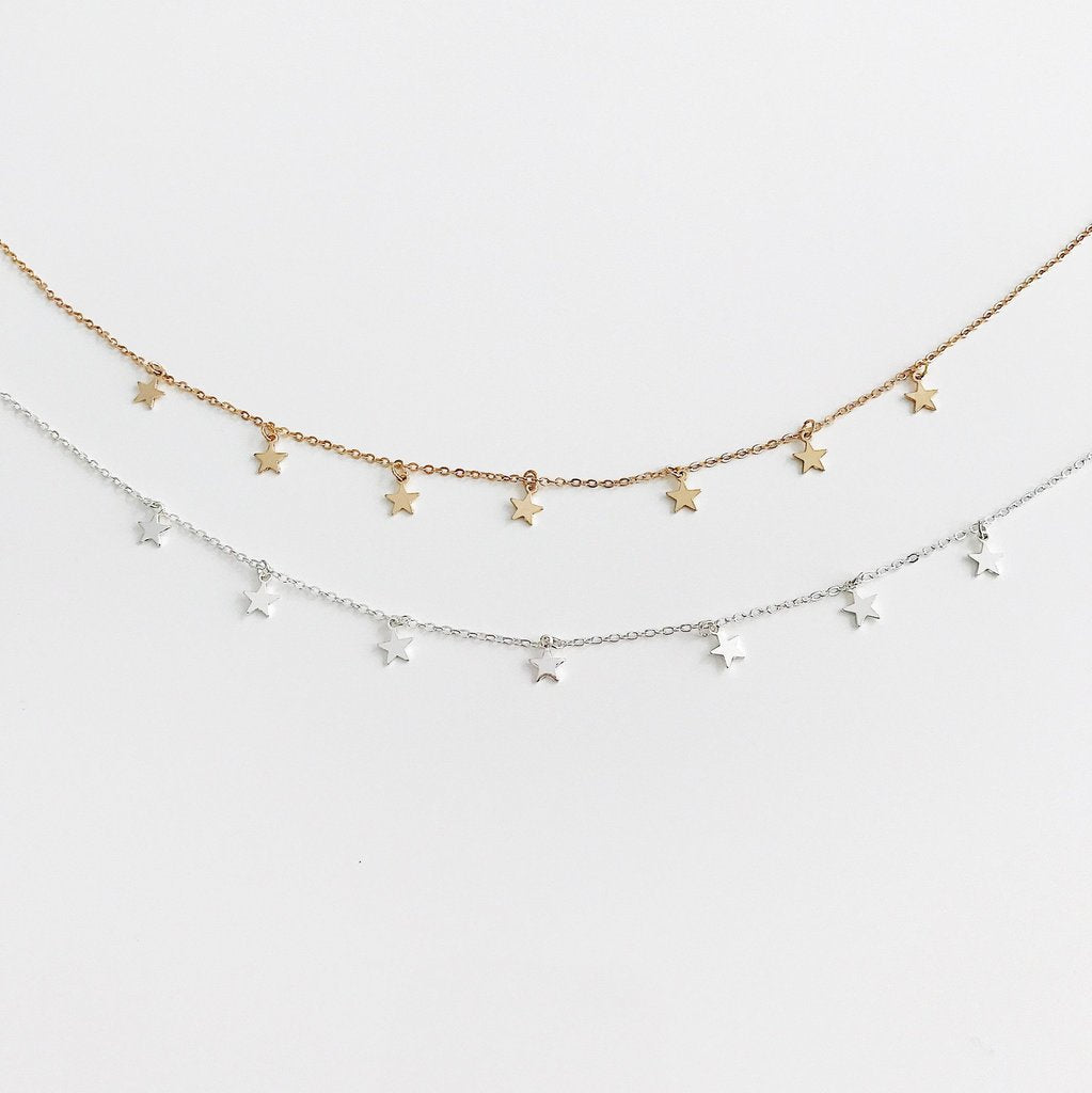Colliers à pendentif étoile à cinq branches élégants, simples et polyvalents