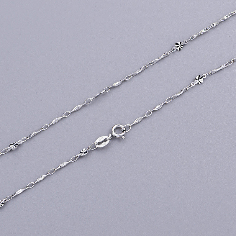 Laminate Chain Sterling Dance No Pendant Collarbone Accessories Necklaces