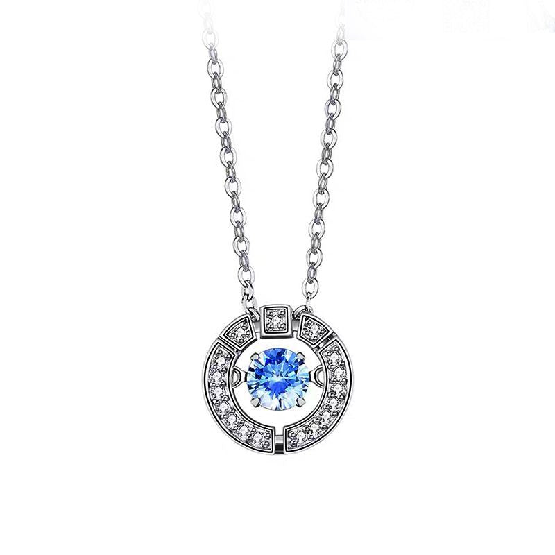 Women's Sterling Sier Simple Cold Style Rose Necklaces