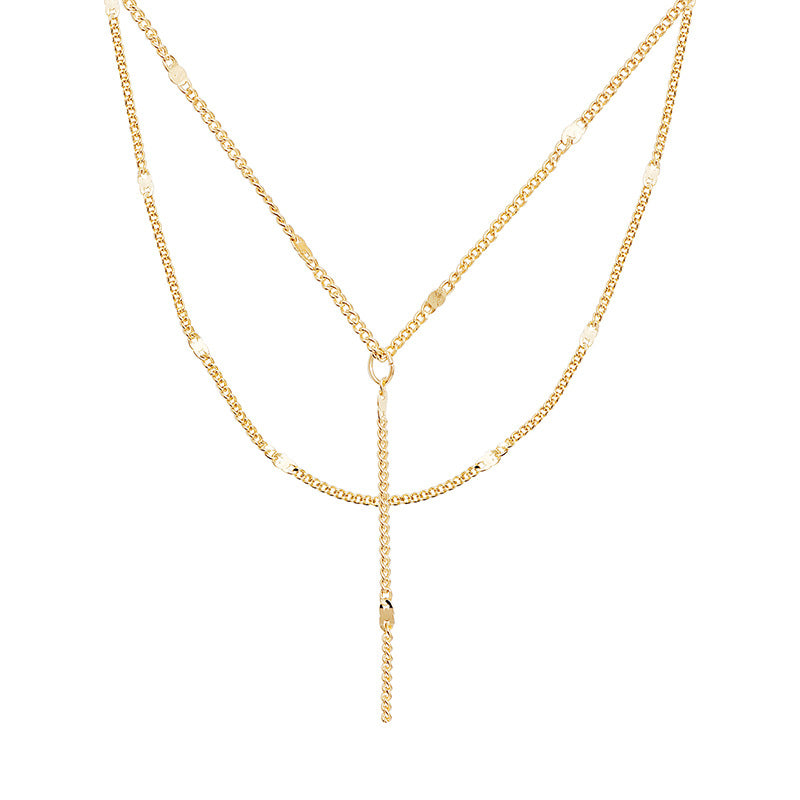 Colliers simples avec chaîne de clavicule pour femme, personnalité gracieuse