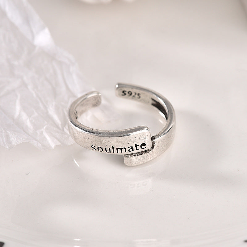 Smiley Hemp Rope Open Minimalist Creative Rings