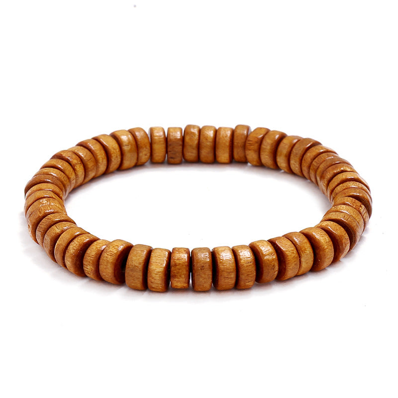 Einzelkreis-Gebetsperlen-Armbänder aus Holzperlen