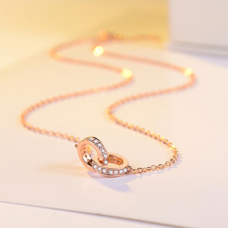 Colliers à double pendentif en argent sterling pour femmes, conception de niche