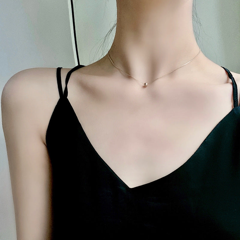 Fashion Elegant Small Beads Fine Clavicle Chain Personalized Cold Necklaces