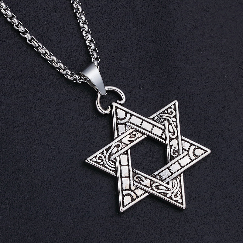 Colliers à pendentif en acier inoxydable Hip Hop Rock