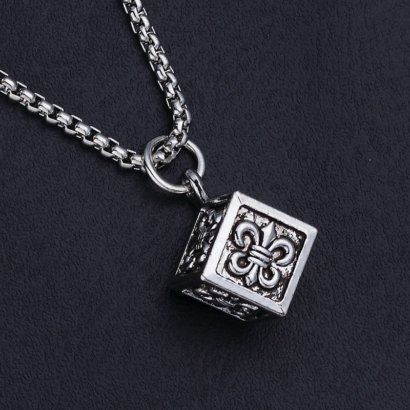 Colliers à pendentif en acier inoxydable Hip Hop Rock