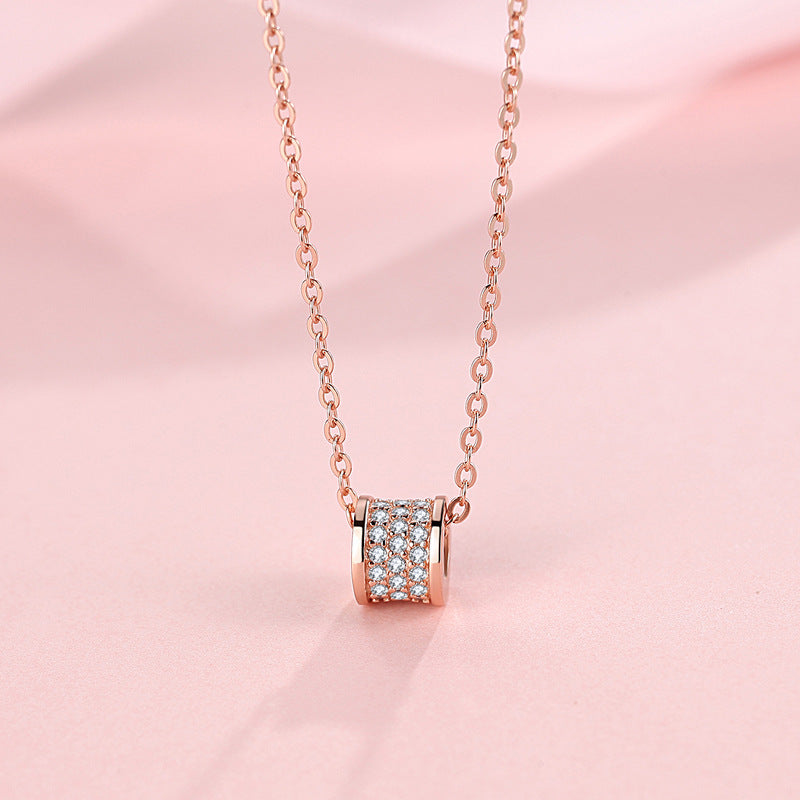 Bijoux en diamant complet, colliers en argent sterling de petite taille