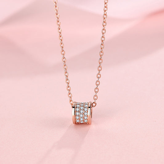 Bijoux en diamant complet, colliers en argent sterling de petite taille