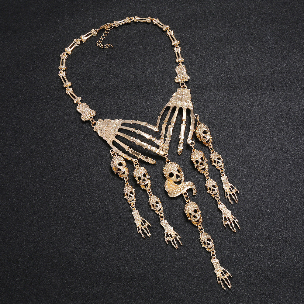 Halloween Claw Clavicle Chain Retro Exaggerated Necklaces