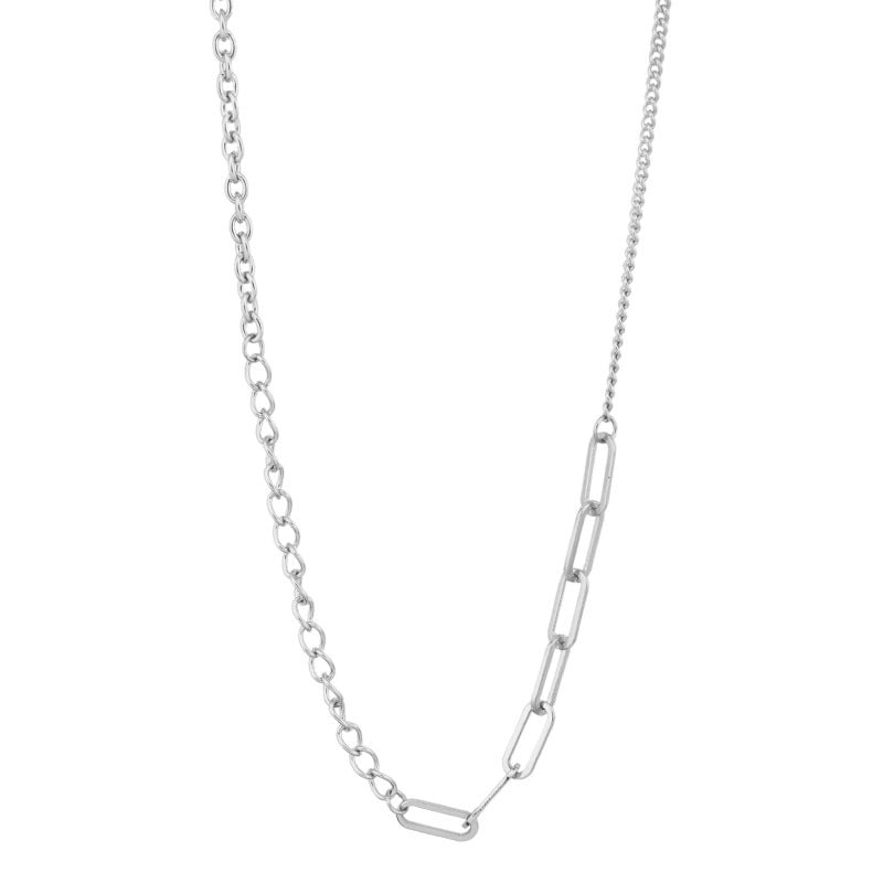 Mélange de chaînes de couture et colliers de clavicule assortis