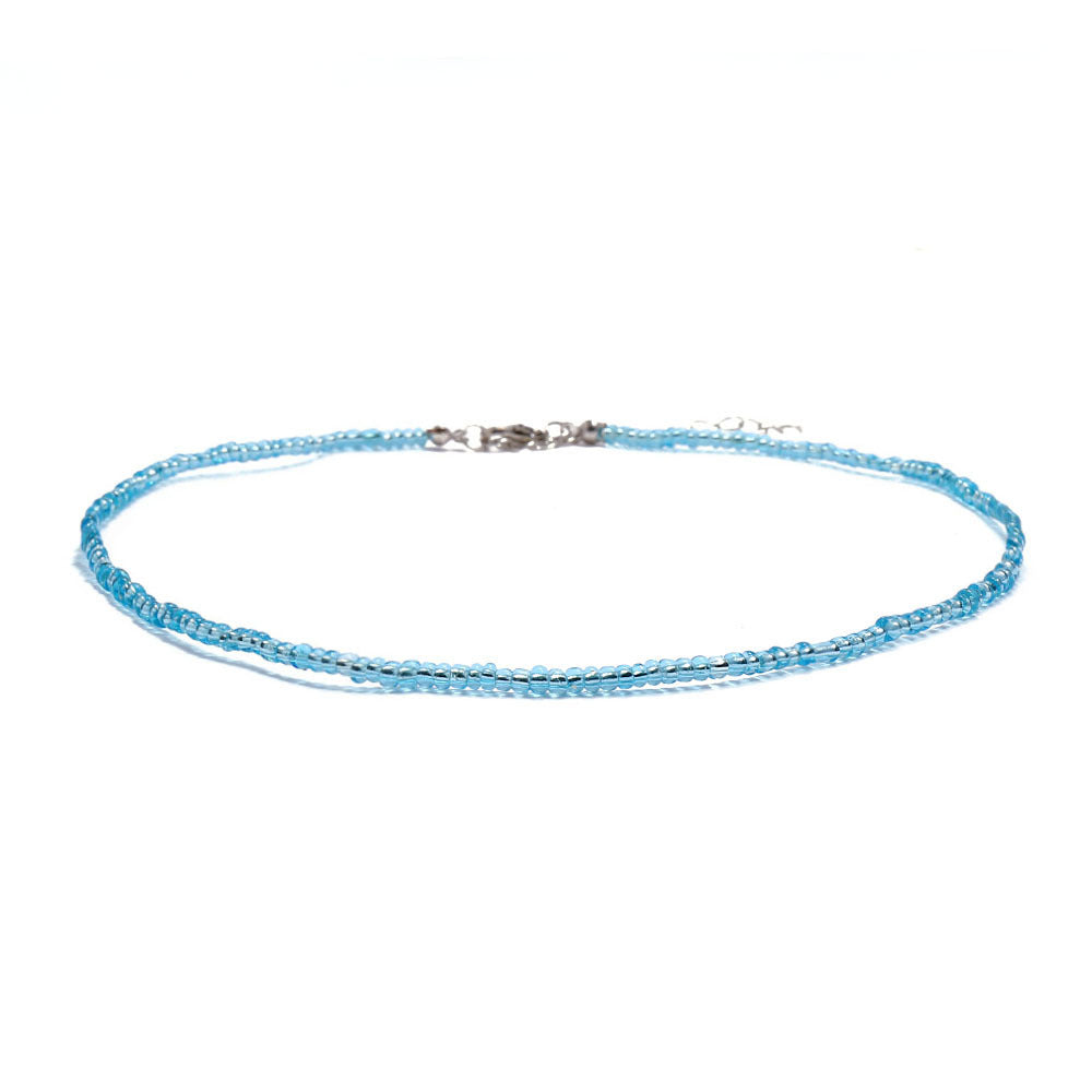 Colliers de perles de couleur faits à la main, style bohémien, courts, à la mode, pour femmes