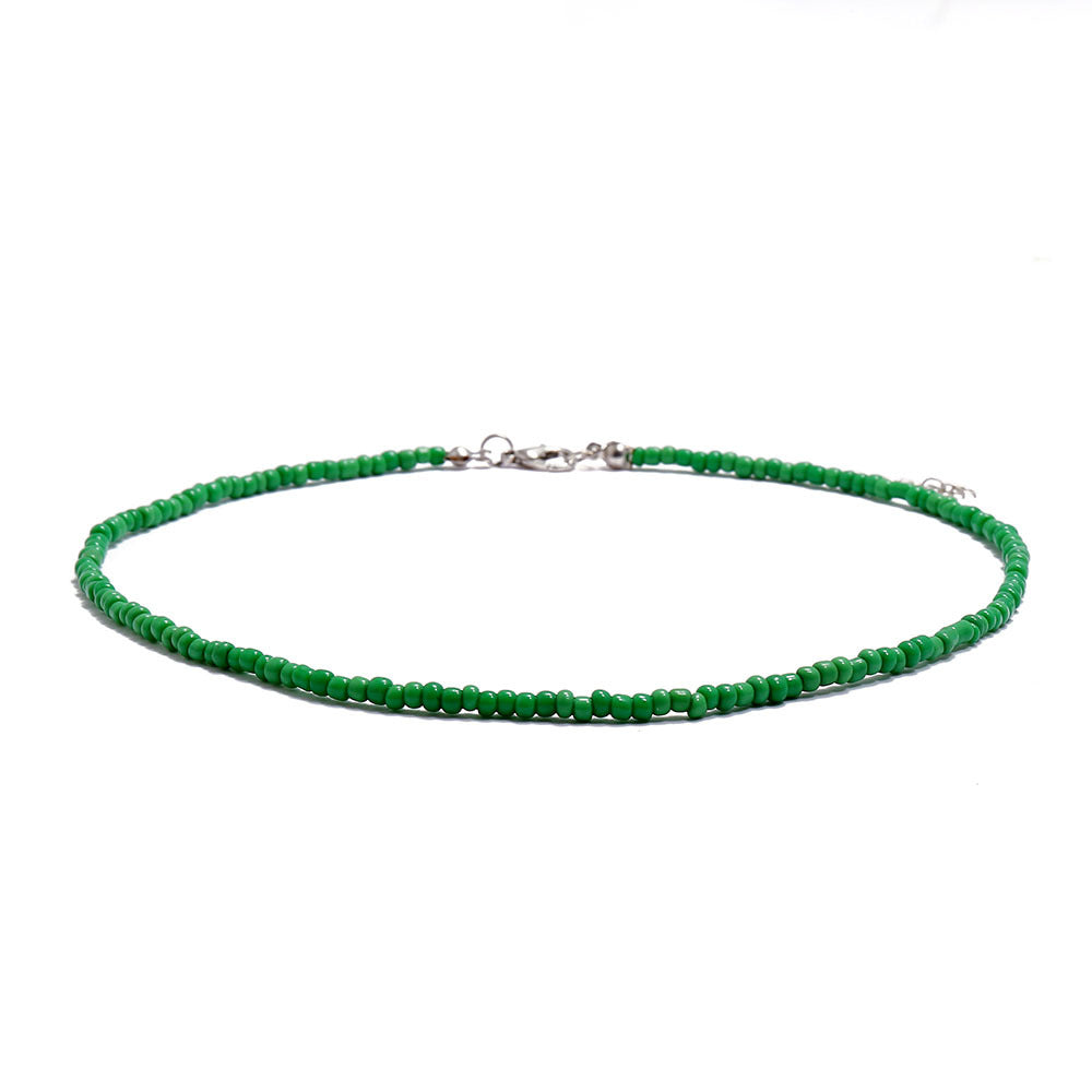 Colliers de perles de couleur faits à la main, style bohémien, courts, à la mode, pour femmes