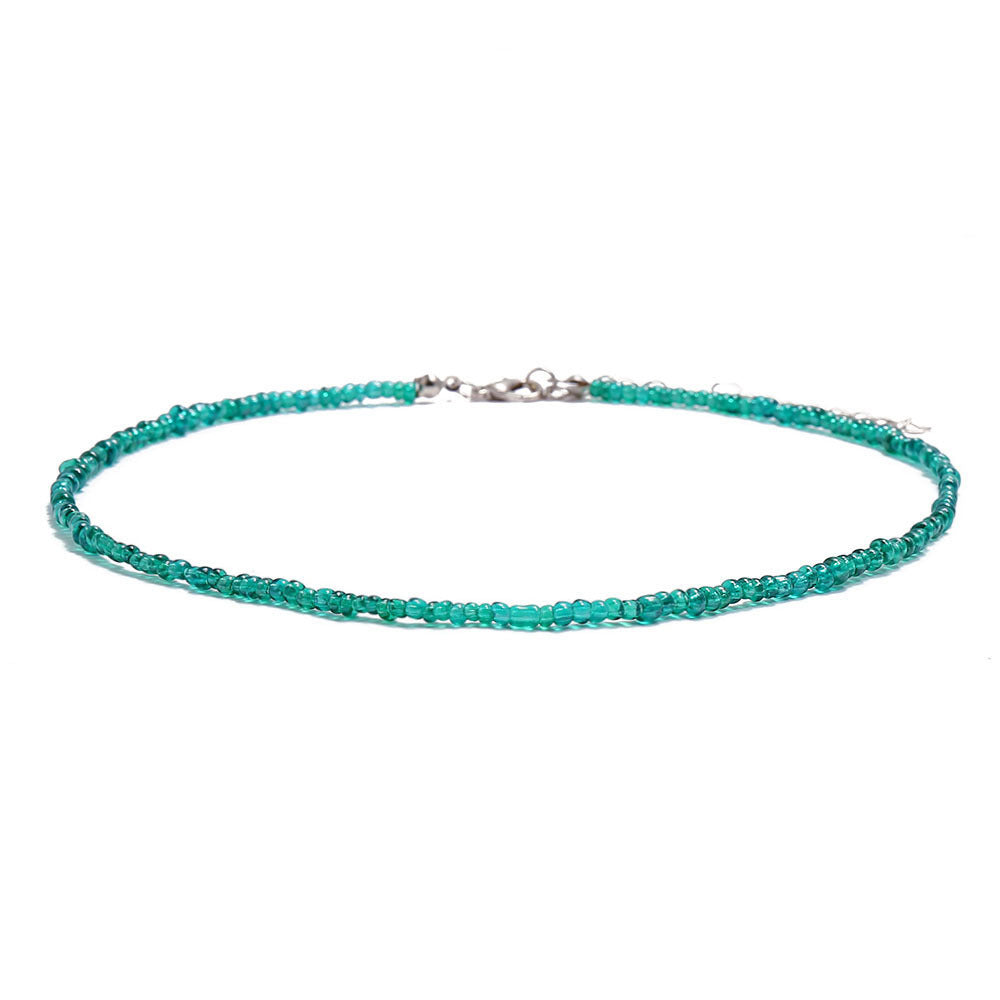 Colliers de perles de couleur faits à la main, style bohémien, courts, à la mode, pour femmes