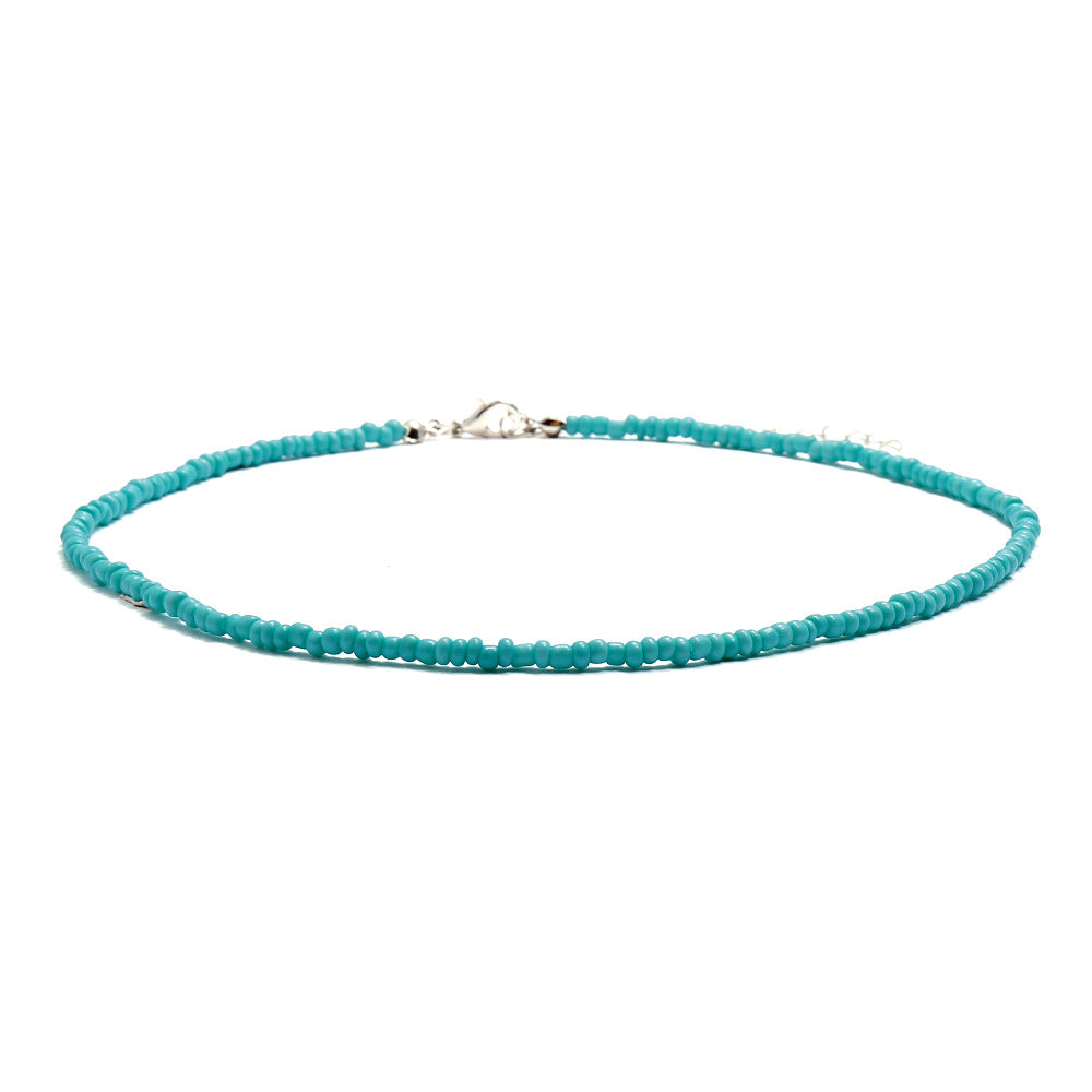 Colliers de perles de couleur faits à la main, style bohémien, courts, à la mode, pour femmes