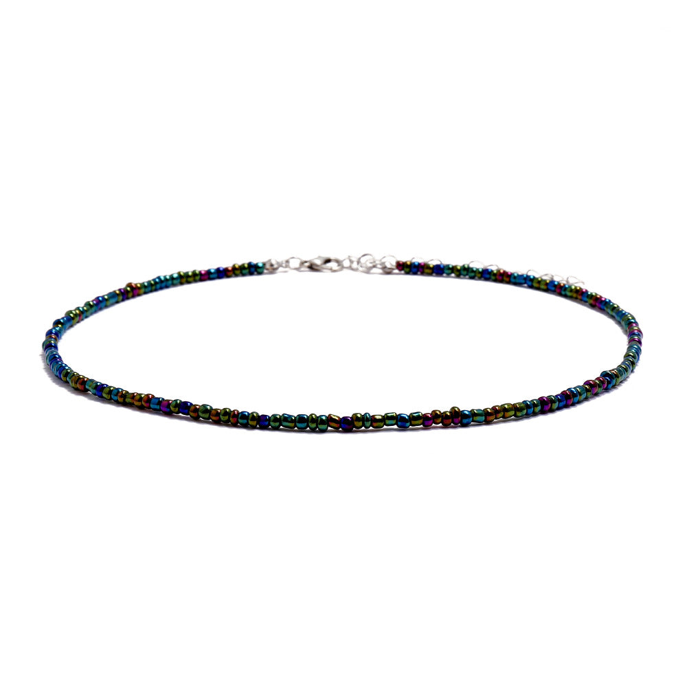 Colliers de perles de couleur faits à la main, style bohémien, courts, à la mode, pour femmes