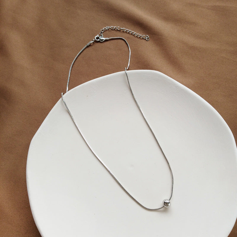 Fashion Elegant Small Beads Fine Clavicle Chain Personalized Cold Necklaces