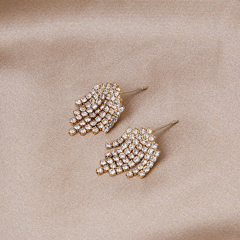 Geometric Diamond Waterfall Tassel Smart Versatile Earrings