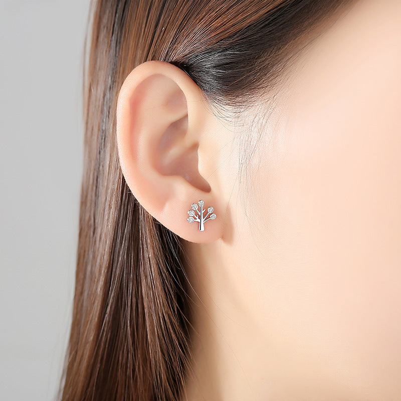 Trend Glossy Leaves Ear Minimalist Korean Niche Earrings