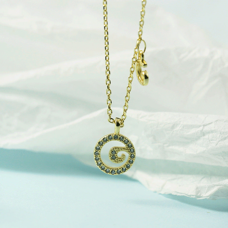 Lettre pour femme avec chaîne de clavicule incrustée de diamants, colliers tendance