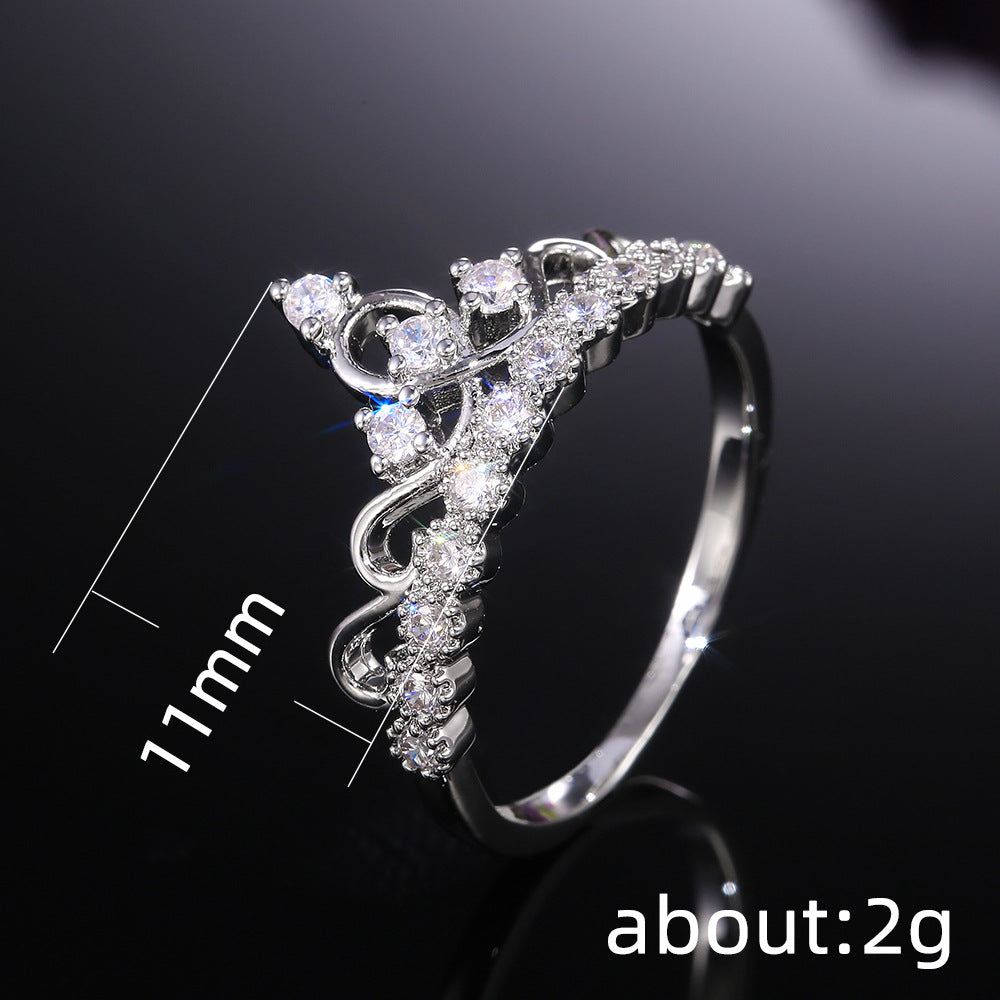 Women's Shi Personalized Creative Micro Inlaid Zircon Rings