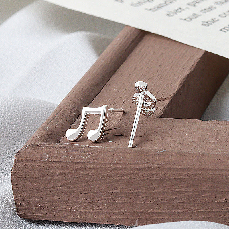 Accessories Trendy Heart Asymmetric Note Ear Earrings