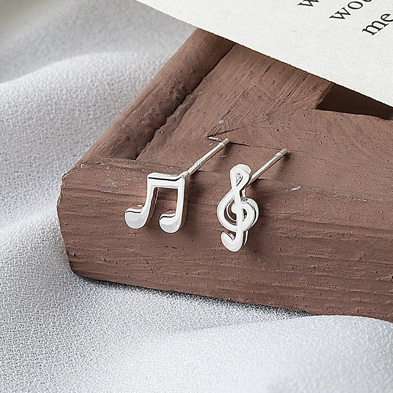 Accessories Trendy Heart Asymmetric Note Ear Earrings