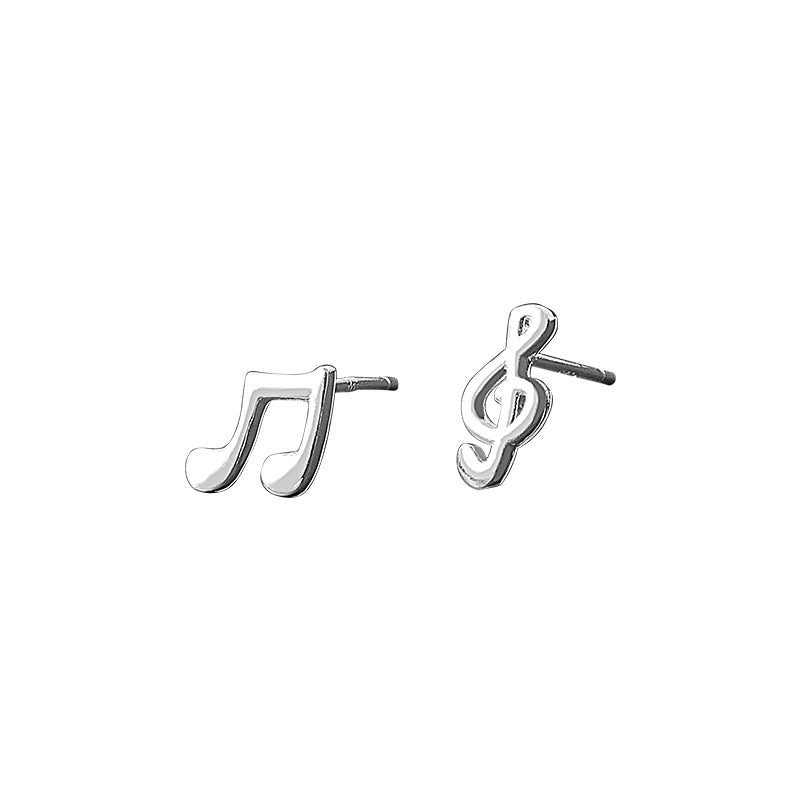 Accessories Trendy Heart Asymmetric Note Ear Earrings