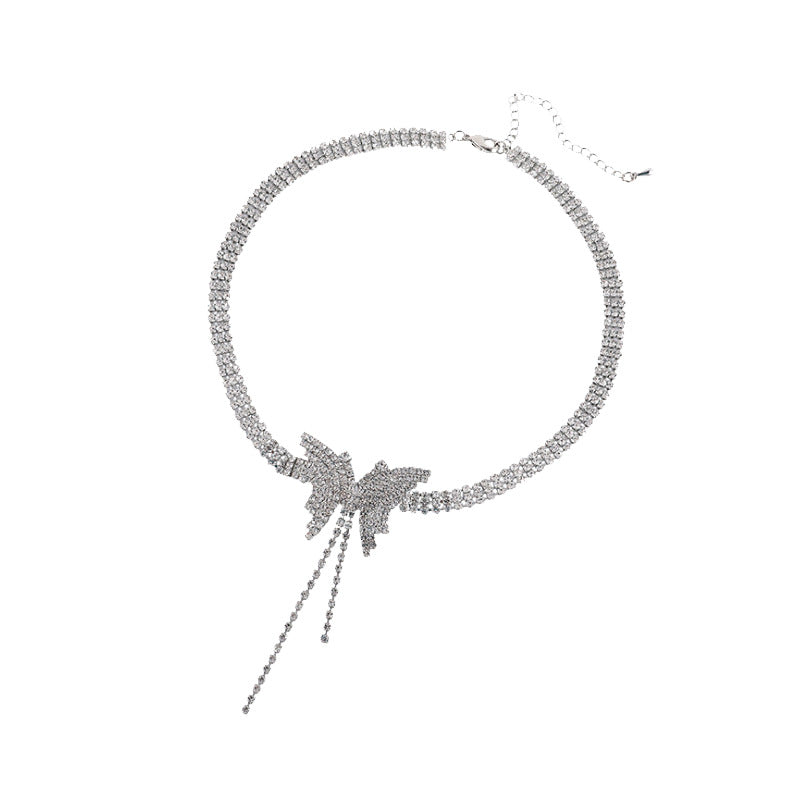 Butterfly Personalized Clavicle Chain Hip Hop Necklaces