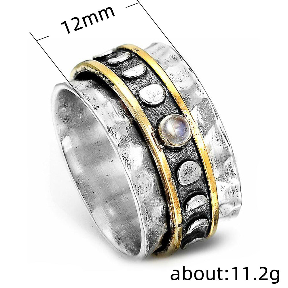 Men's Shi Creative Punk Sun And Moon Rings