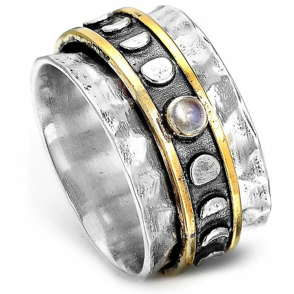 Men's Shi Creative Punk Sun And Moon Rings