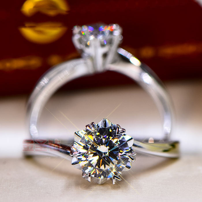 Women's And Arrows Zircon Carat Moissanite Snowflake Twisted Arm Rings